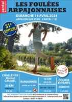 affiche FOULEES ARPAJONNAISES 2024