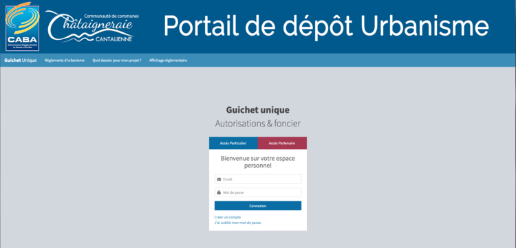 Portail de dépôt urbanisme