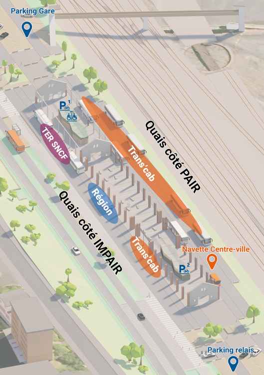 plan gare routière