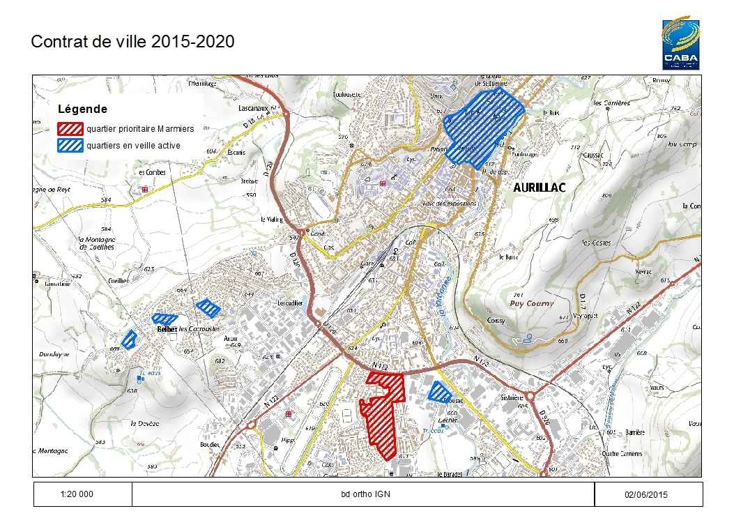 2. Localisation des quartiers en politique de la ville